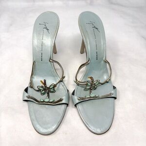 Giuseppe Zanotti Vicini Vintage Y2K Iconic Butterfly Mule Heels DAMAGED 38.5
